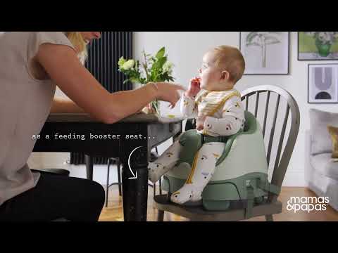 Mamas & Papas Baby Bug 3-in-1 Floor & Booster Seat with Activity Tray - Eucalyptus Green