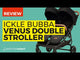 Ickle Bubba Venus Double Stroller - Black