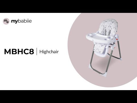 My Babiie MBHC8 Billie Faiers Premium Highchair – Oatmeal Herringbone