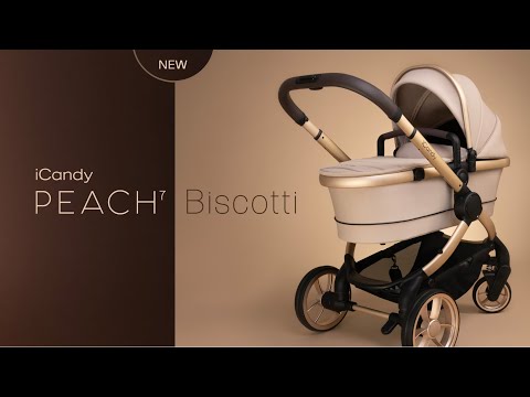 iCandy Peach 7 Complete Travel System with BeSafe Go Beyond and ISOFIX Base - Biscotti