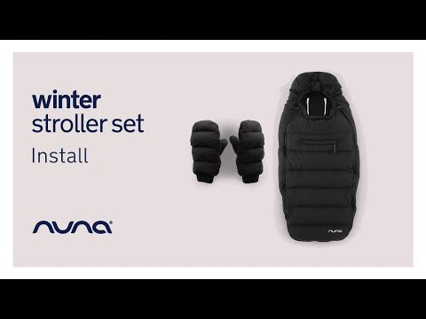 Nuna Winter Merino Wool Footmuff & Mittens Set - Cedar