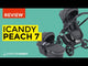 iCandy Peach 7 Complete Travel System with Cybex Cloud T and ISOFIX Base - Porcini