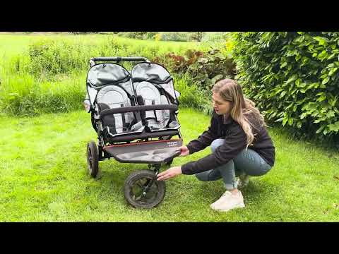 Out n About Nipper V5 Double Pushchair - Rocksalt Grey