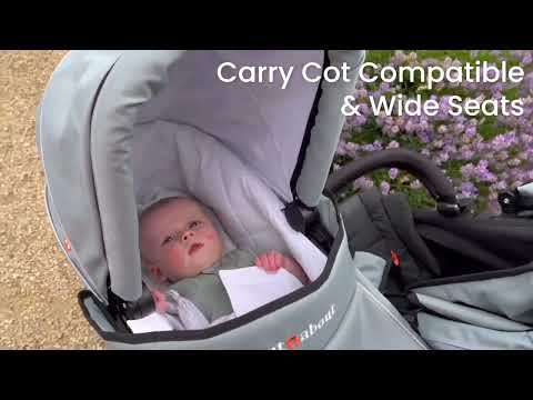 Out n About Nipper V5 Double Pushchair - Rocksalt Grey