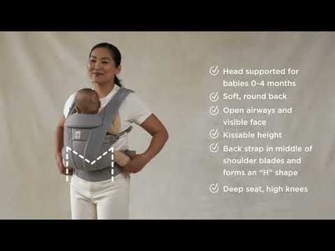 ergobaby Omni Deluxe Mesh Baby Carrier - Pearl Grey
