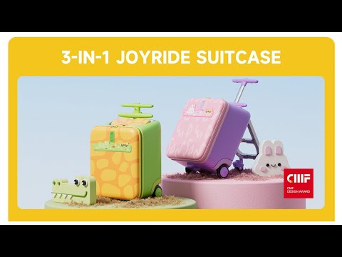 Jovikids 3 in 1 Children's Ride On Suitcase - Pink