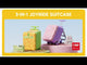 Jovikids 3 in 1 Children's Ride On Suitcase - Pink
