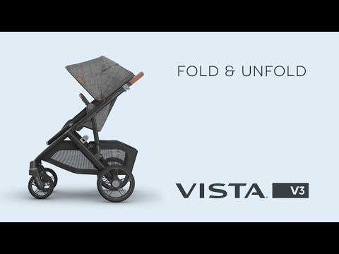 UPPAbaby VISTA V3 Travel System with BeSafe Go Beyond Car Seat and ISOFIX Base - Greyson