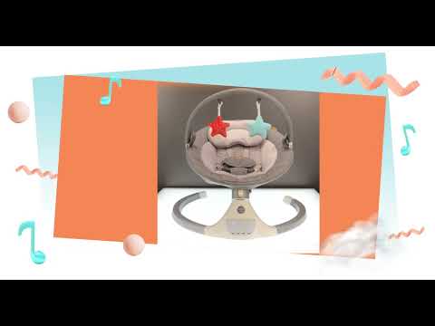 Bababing Hub Bluetooth Electric Baby Swing - Grey