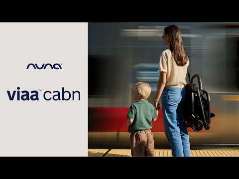 Nuna VIAA Cabn Compact Stroller - Caviar