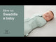 ergoPouch Organic Winter Swaddle Sleeping Bag | 2.5 Tog | 0-3 Months - Daisies
