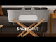 SnuzBaskit Light Grey Moses Basket & Natural Stand