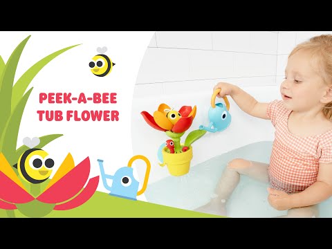 Yookidoo Peek-A-Bee Tub Pop Up Flower & Watering Can Bath Toy