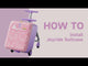 Jovikids 3 in 1 Children's Ride On Suitcase - Pink