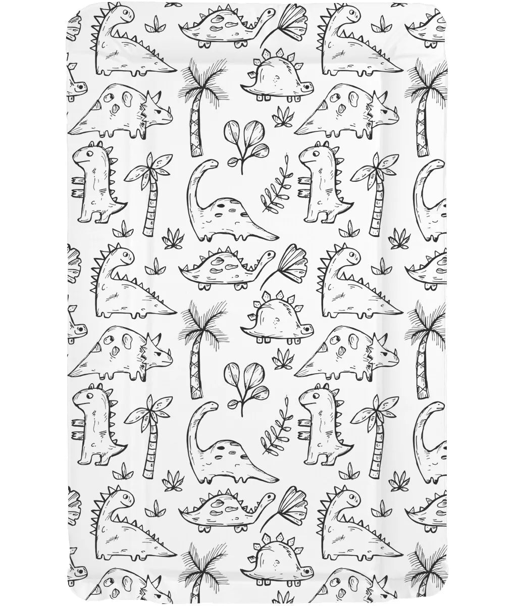 Soft Foam Changing Mat Dino Sketch