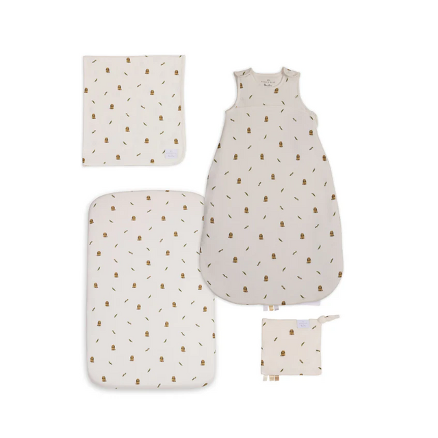 Silver Cross Cot Bed Starter Bedding Bundle - Bunny Print 1