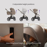 Silver Cross Cove 2 BeSafe Go Beyond 2 Car Seat and Base Travel System - Champagne - Champagne pushchair image 4