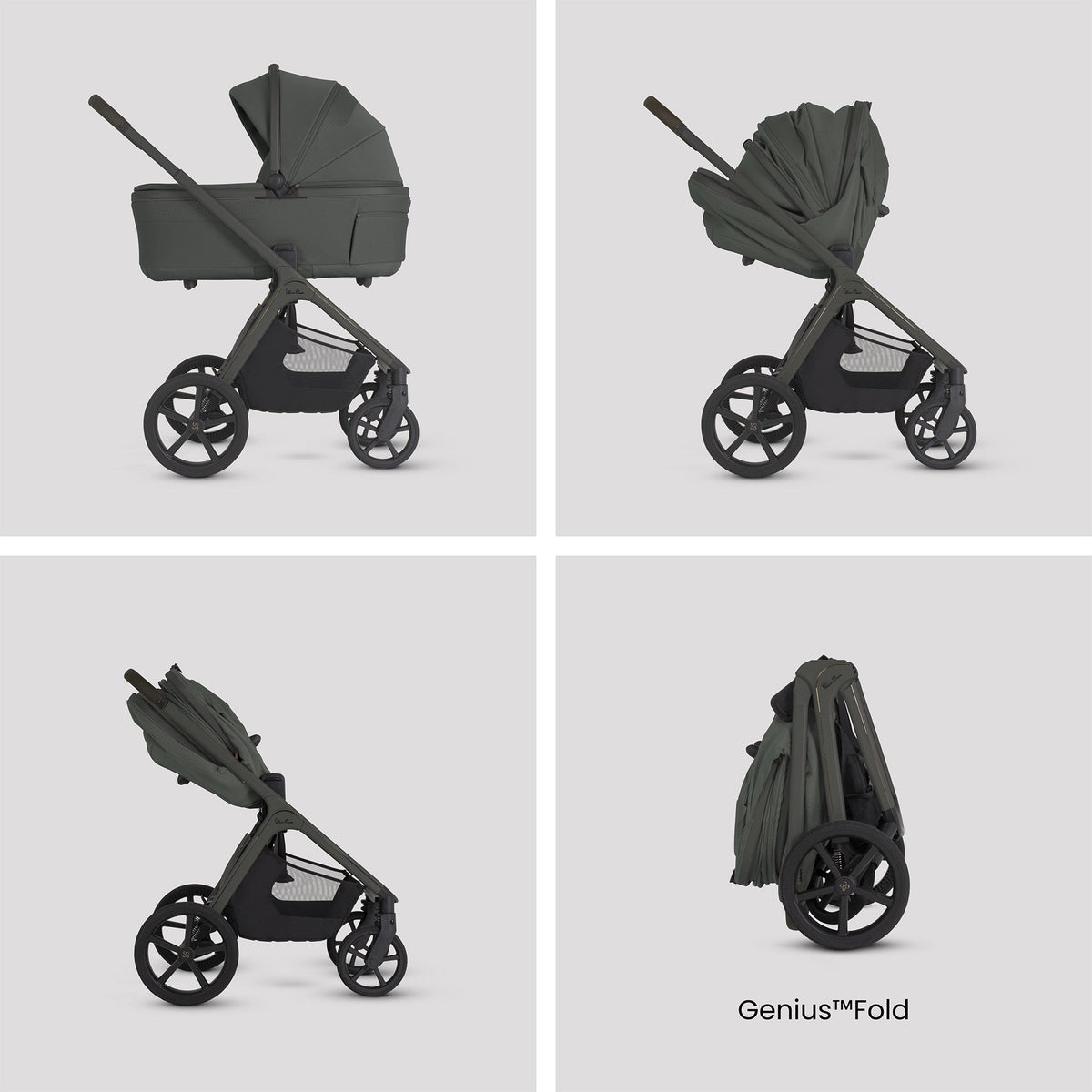 Silver Cross Cove 2 BeSafe Go Beyond 2 Car Seat and Base Travel System - Pewter - Pewter pushchair image 4