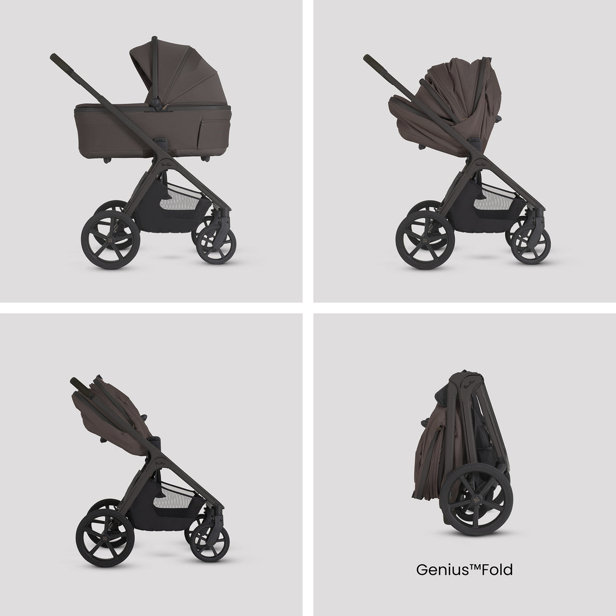 Silver Cross Cove 2 Ultimate Bundle inc Glide Car Seat & Base Plus - Chocolate 3