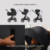 Silver Cross Cove 2 Ultimate Bundle inc Glide Car Seat & Base Plus - Onyx 4