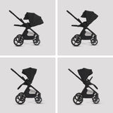 Silver Cross Cove 2 Ultimate Bundle inc Glide Car Seat & Base Plus - Onyx 5
