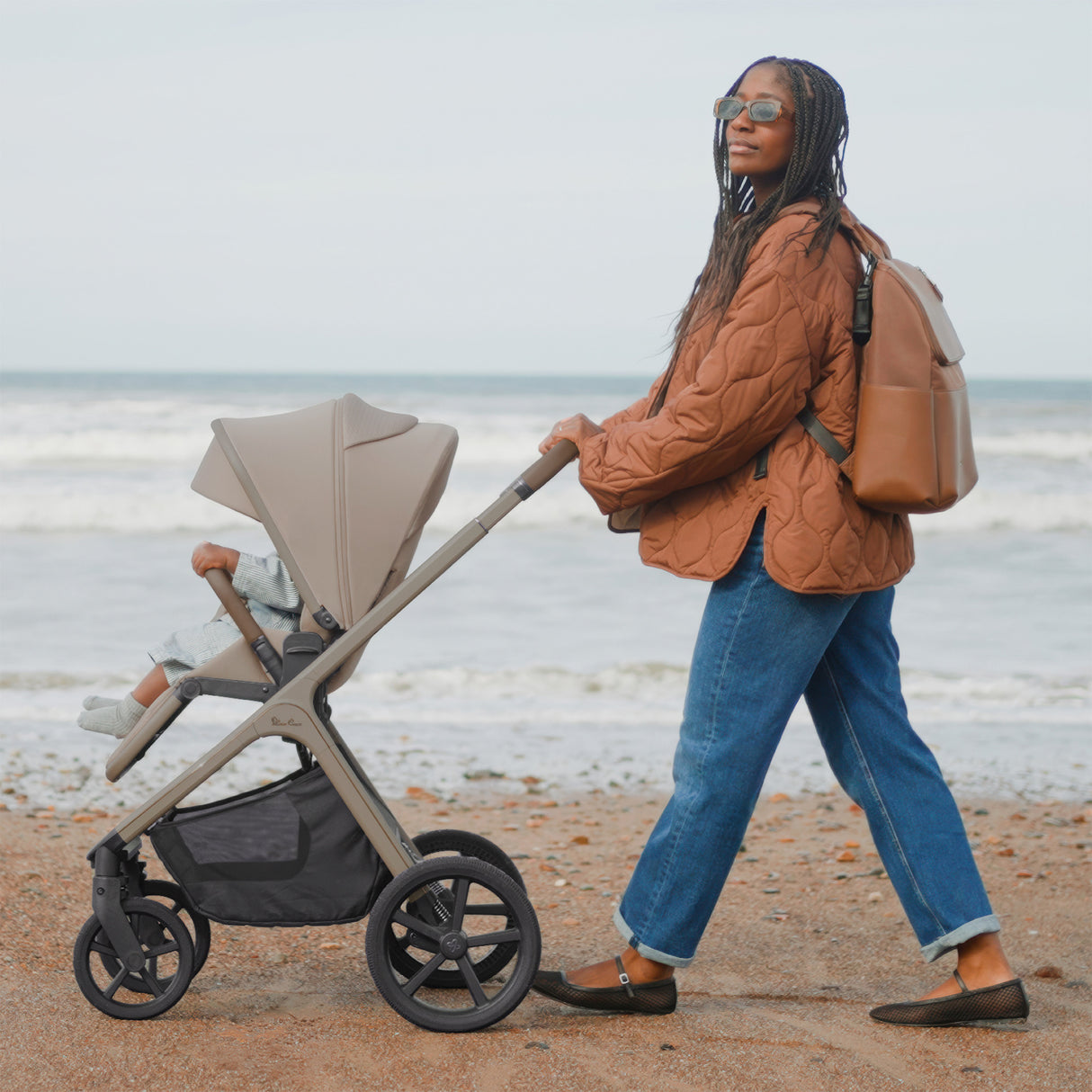 Silver Cross Cove 2 Ultimate Family Bundle inc Glide Car Seat, Approach Car Seat & Base Plus - Champagne 10