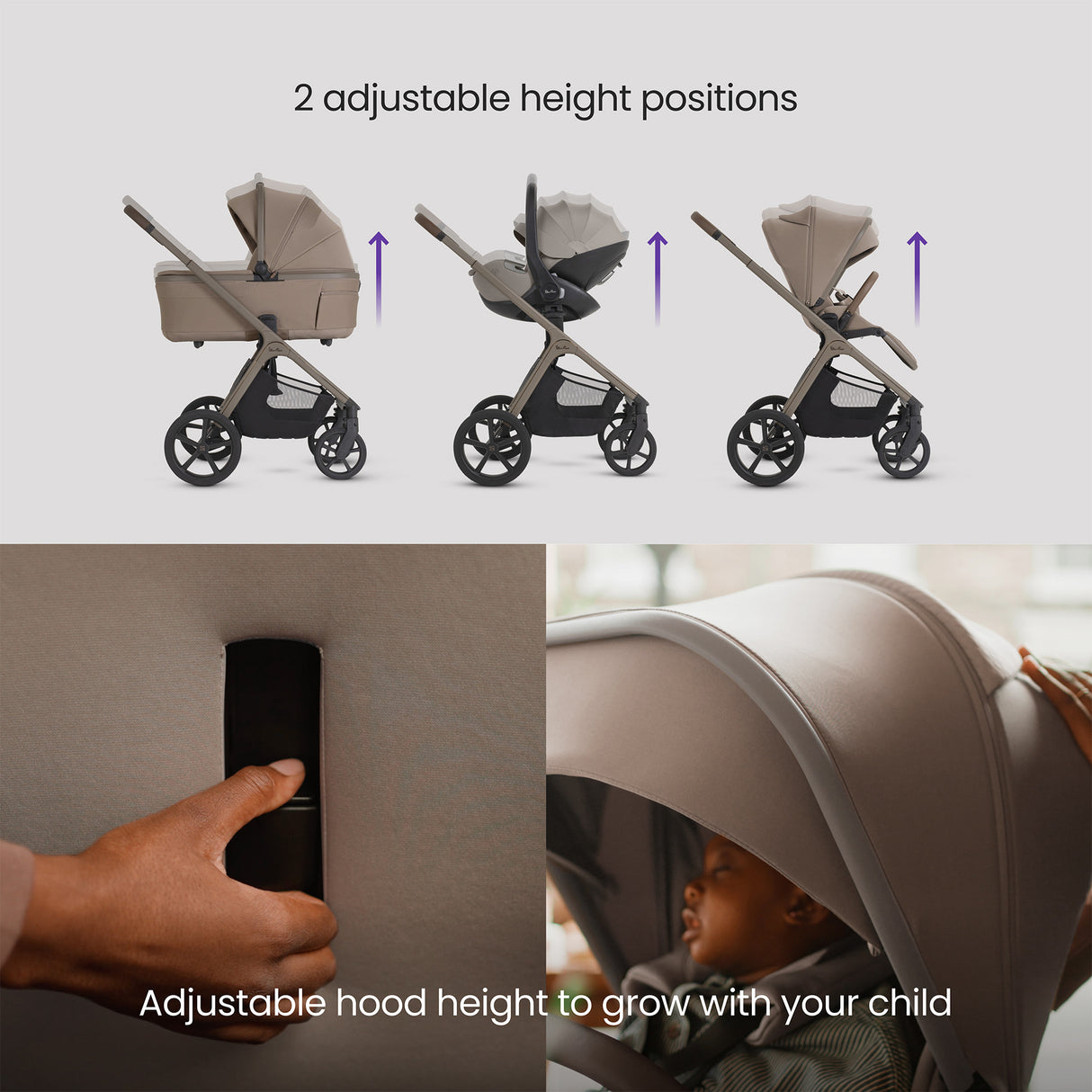 Silver Cross Cove 2 Ultimate Family Bundle inc Glide Car Seat, Approach Car Seat & Base Plus - Champagne 4