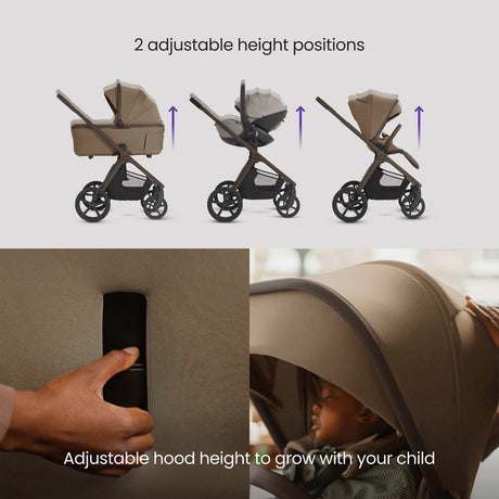 Silver Cross Cove 2 Ultimate Family Bundle inc Glide Car Seat, Approach Car Seat & Base Plus - Maple 4
