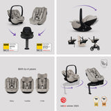 Silver Cross Cove 2 Ultimate Family Bundle inc Glide Car Seat, Approach Car Seat & Base Plus - Maple 9