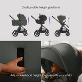 Silver Cross Cove 2 Ultimate Family Bundle inc Glide Car Seat, Approach Car Seat & Base Plus - Pewter 4