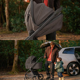 Silver Cross Cove 2 BeSafe Go Beyond 2 Car Seat and Base Travel System - Chocolate - Chocolate pushchair image 2