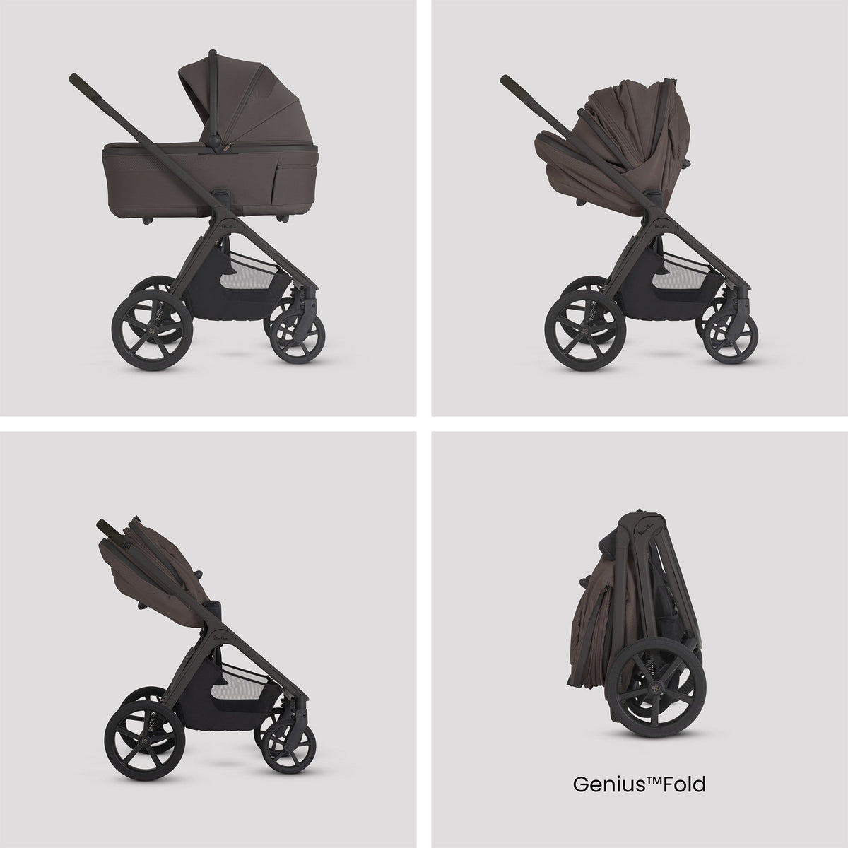 Silver Cross Cove 2 BeSafe Go Beyond 2 Car Seat and Base Travel System - Chocolate - Chocolate pushchair image 3