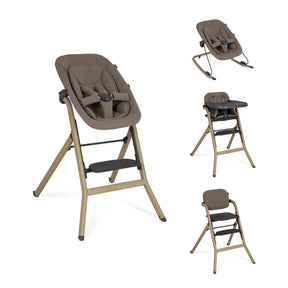 Silver Cross Nest & Nuture | 4 in 1 Highchair and Bouncer Bundle - Biscuit 1