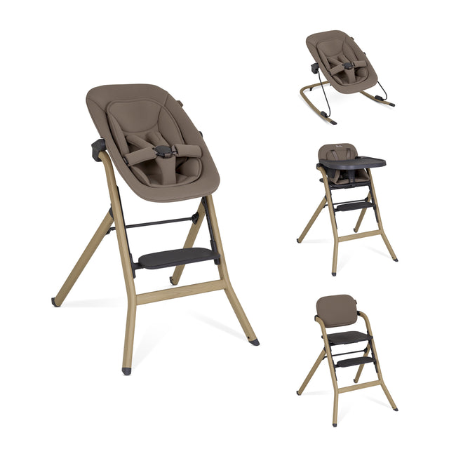 Silver Cross Nest & Nuture | 4 in 1 Highchair and Bouncer Bundle - Biscuit 1