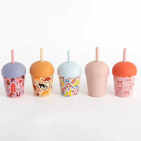 Chino Club Bows Mini 7oz Smoothie Cup & Straw