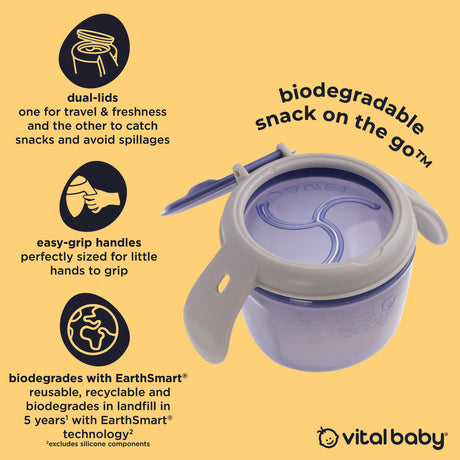 Vital Baby Children's Snack on The Go Pot - Natural Berry