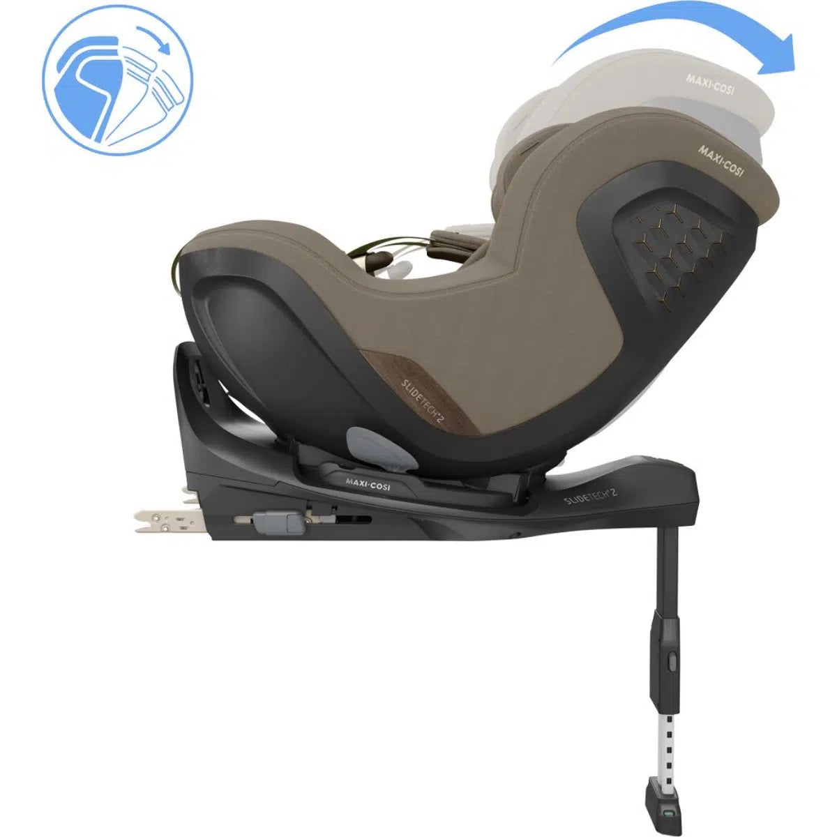 Maxi Cosi Pearl Slide Pro 2026 Car Seat - Authentic Truffle