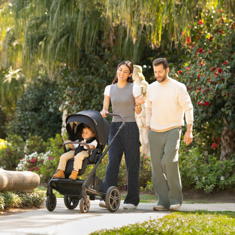 Nuna Mixx Next Travel System with ARRA Flex Car Seat, Curv ISOFIX Base & Stand - Caviar