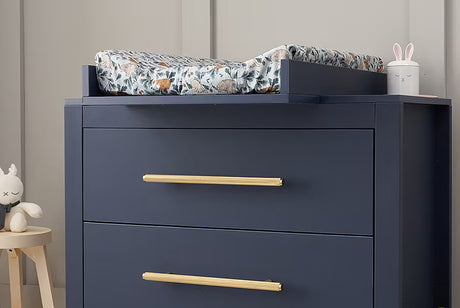 Tutti Bambini Tivoli 2 Piece Nursery Furniture Set with Cot Bed & Dresser - Navy