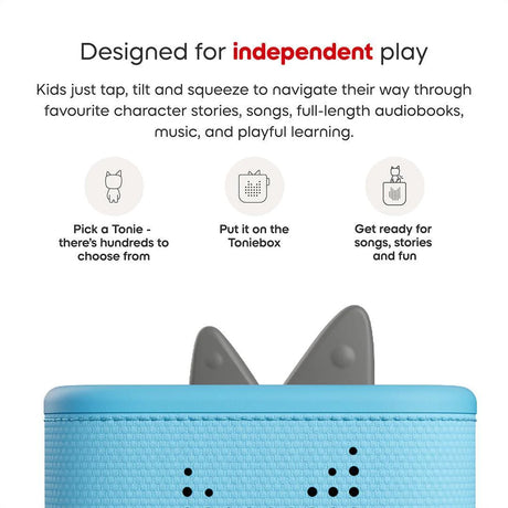 Tonies Toniebox 2 Starter Set with Creative Tonie Rubie - Sky Blue