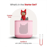 Tonies Toniebox 2 Starter Set with Creative Tonie Rubie - Cloud Pink