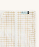 ergoPouch Organic Crib All Year/Winter HugMe Blanket | 1.0-2.5 Tog - Caramel Grid