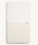 ergoPouch Organic Crib All Year/Winter HugMe Blanket | 1.0-2.5 Tog - Caramel Grid