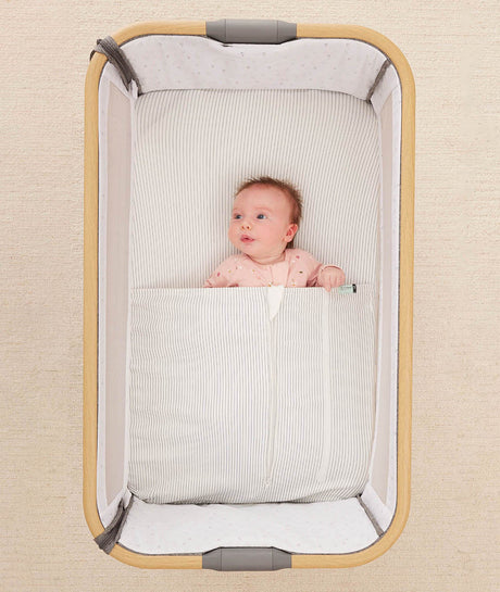 ergoPouch Organic Crib All Year/Winter HugMe Blanket | 1.0-2.5 Tog - Midnight Stripe