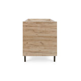 Tutti Bambini Como Cot Bed - Distressed Oak / Slate Grey