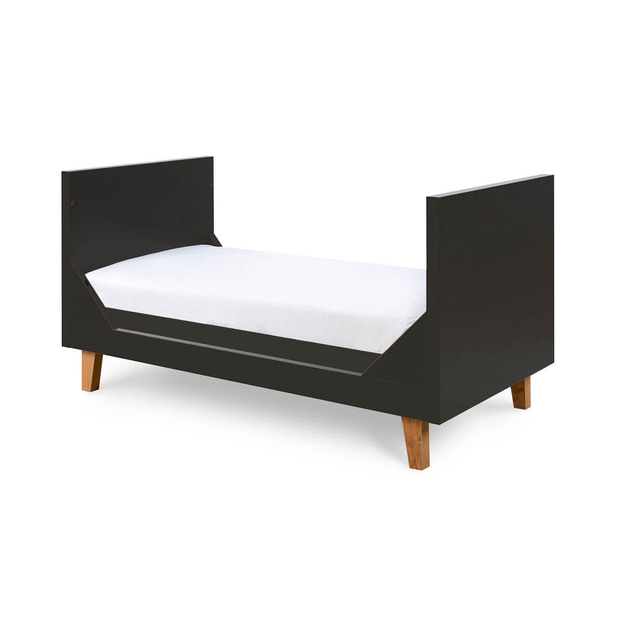 Tutti Bambini Como Cot Bed - Slate Grey / Rosewood