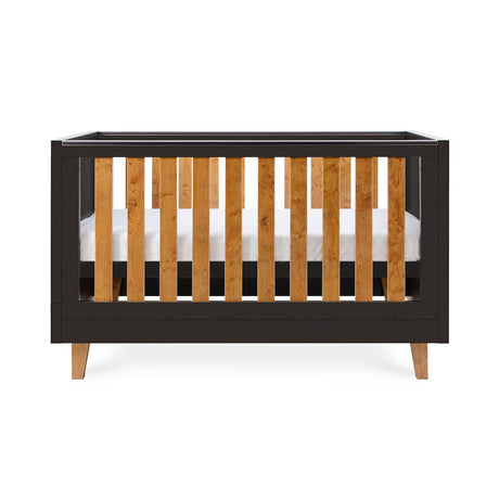 Tutti Bambini Como Cot Bed - Slate Grey / Rosewood