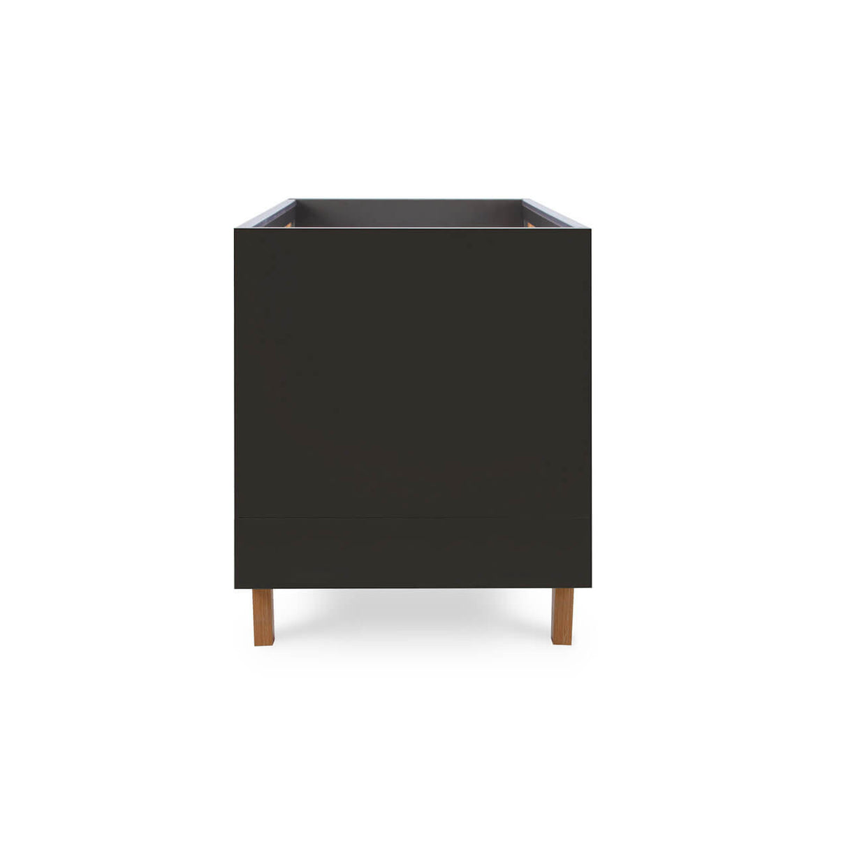 Tutti Bambini Como Cot Bed - Slate Grey / Rosewood