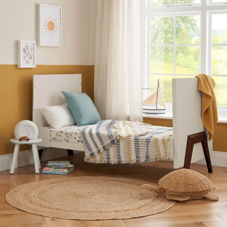 Tutti Bambini Fuori Cot Bed - White Sand & Warm Walnut