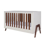 Tutti Bambini Fuori Cot Bed - Warm Walnut/White Sand